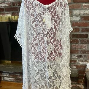 NWT Curvy by Lulla Collection Coverup white